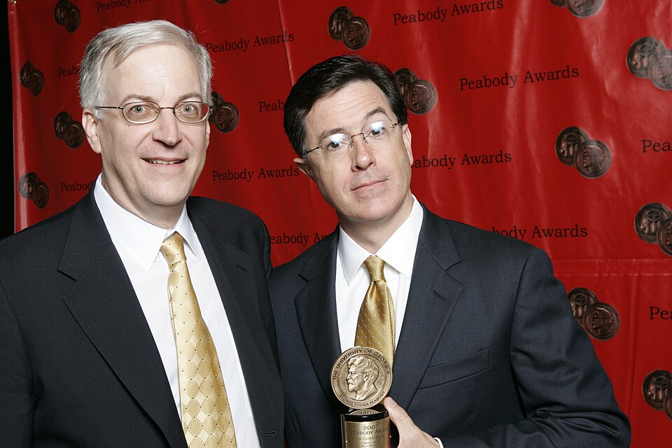 Harry A. Jessell and Stephen Colbert, 67th Annual Peabody Awards LuncheonWaldorf=Astoria HotelNew York, NY USAJune 16, 2008