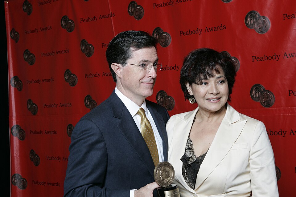 Stephen Colbert and Bel Hernandez, 67th Annual Peabody Awards LuncheonWaldorf=Astoria HotelNew York, NY USAJune 16, 2008