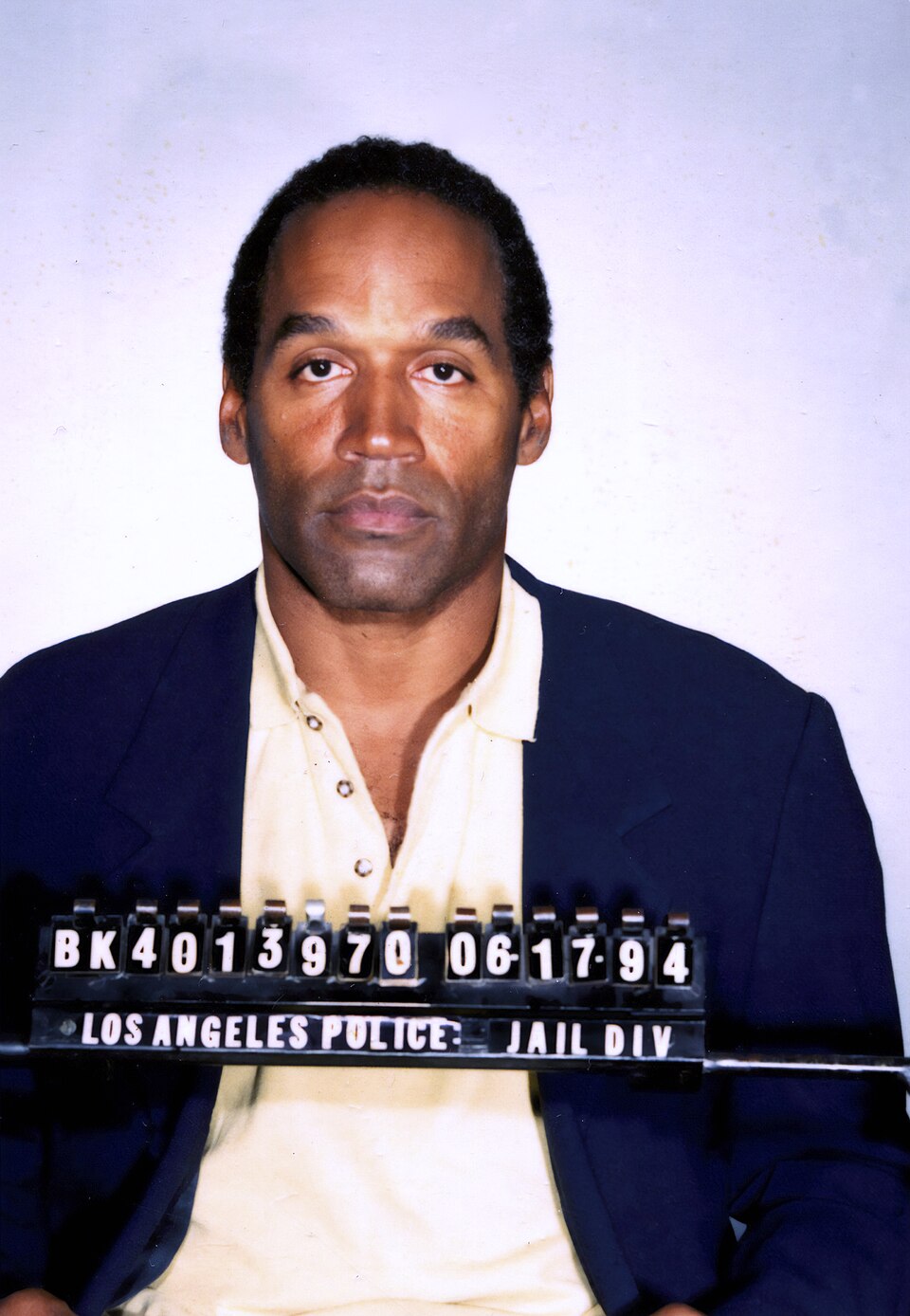 Mug shot of O.J. Simpson June 17 1994