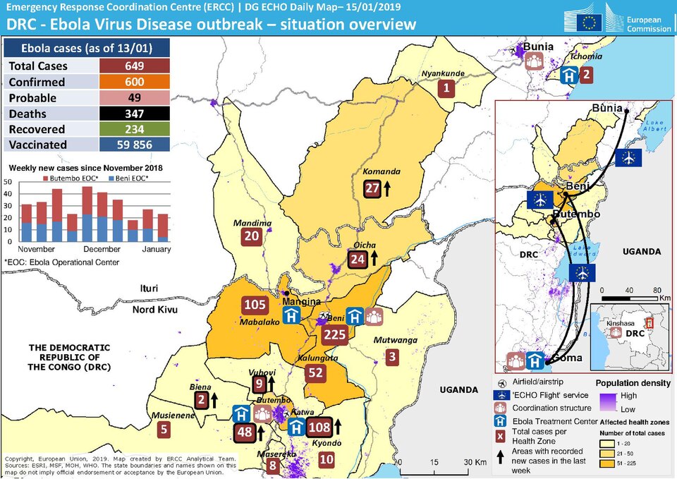 DRC - Ebola Virus Disease outbreak - situation overview