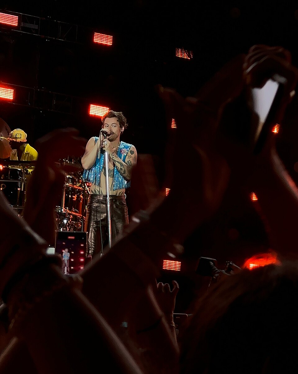 Harry Styles at stage on Love On Tour. Barcelona (Spain) 12/07/2023