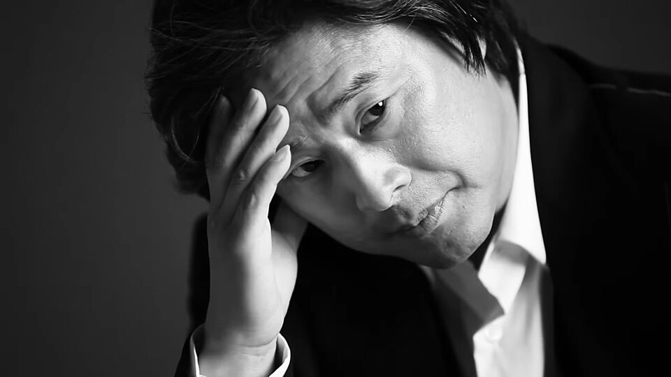 Director Park Chan-wook in a photo shoot for Marie Claire Korea in September 2013.