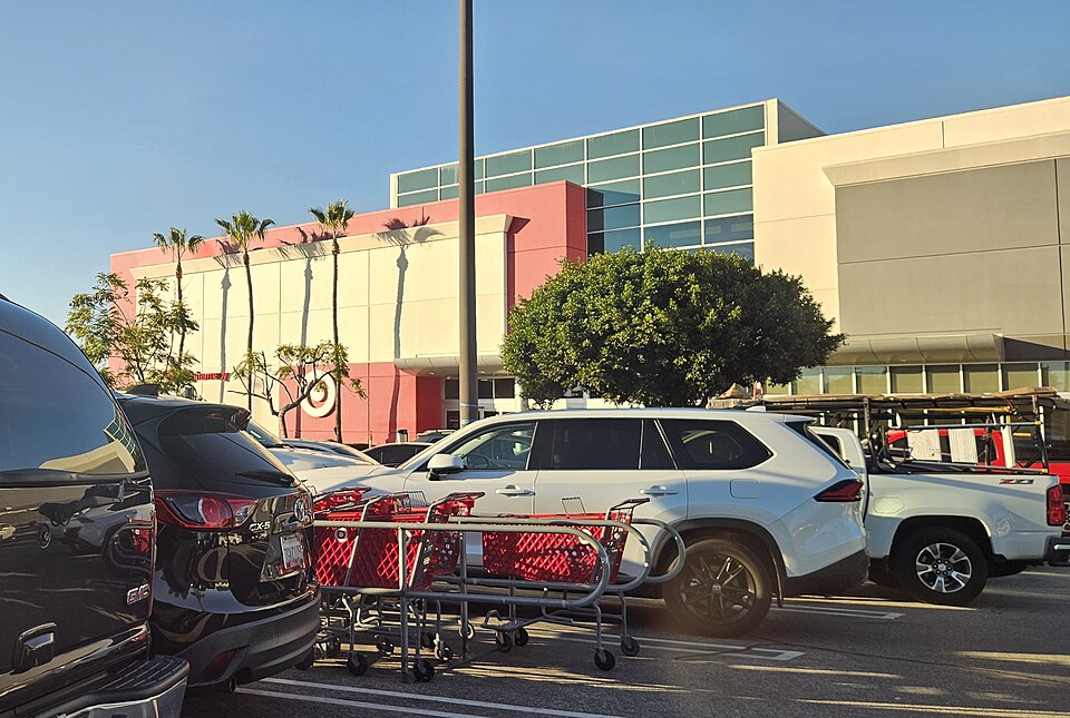 Target store located at Westminster Mall, California, pictured in late November 2025.