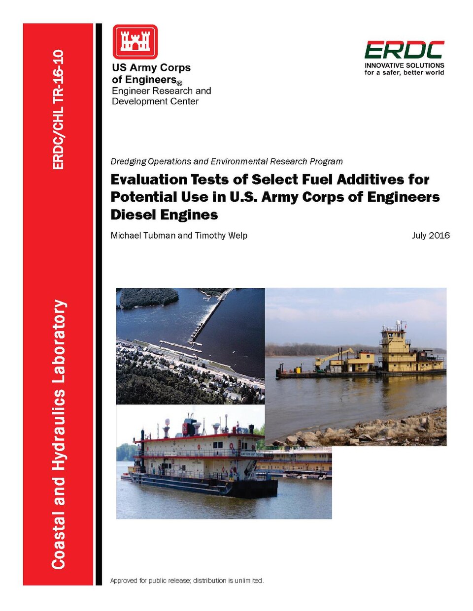 Evaluation tests of select fuel additives for potential use in U.S. Army Corps of Engineers diesel engines - USACE-p266001coll1-3706
