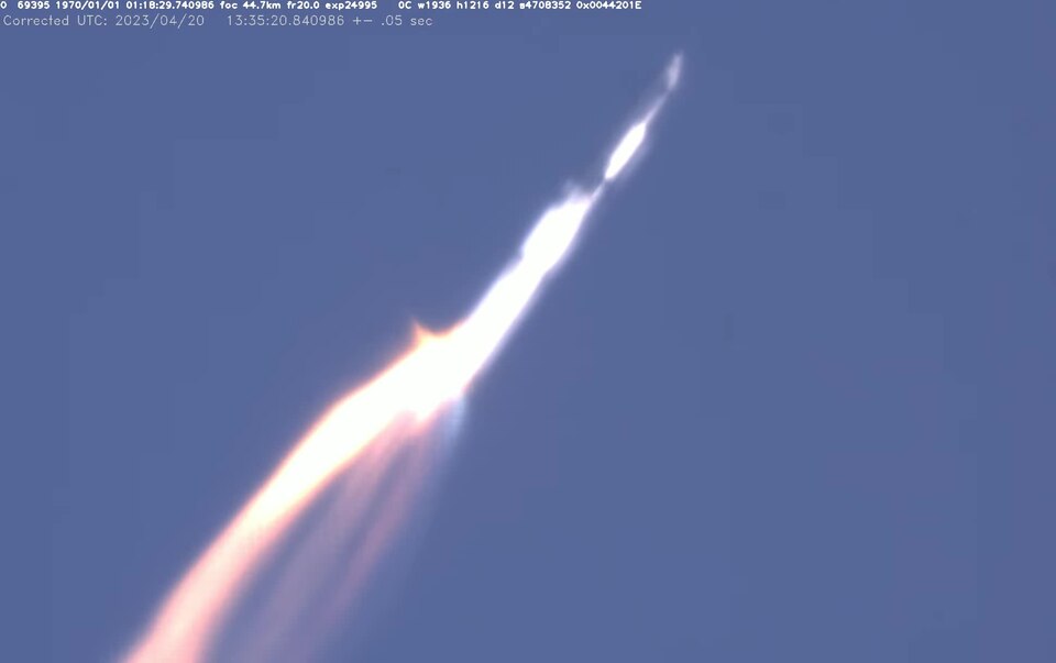 [RAW] SpaceX Starship IFT-1 NASA WB-57 Cam 0
TLP Network via a NASA FOIA has acquired 2 of 5 videos recorded by NASA WB-57 during the Starship IFT-1 flight. The other 3 cameras from NASA WB-57 have been classified. 

Thank you to NASA HQ for their support in releasing this footage to TLP Network.