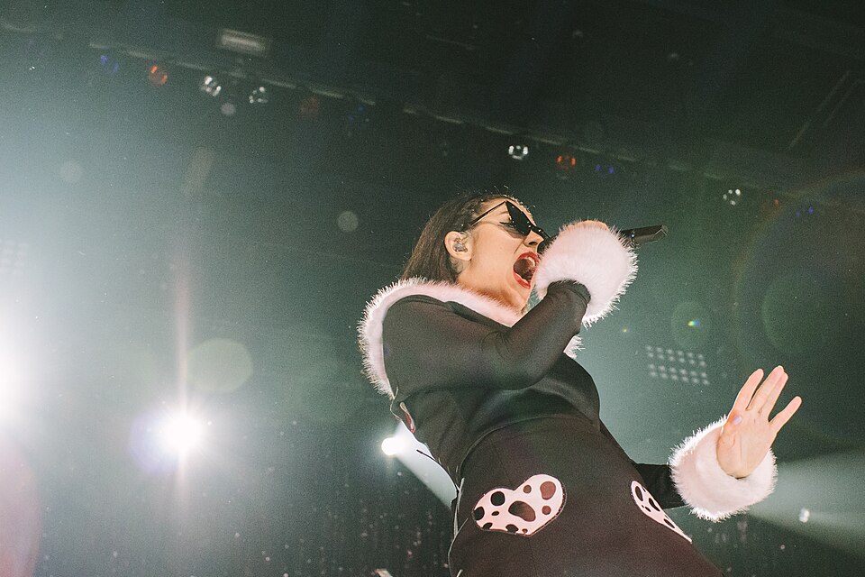 Charli XCX in concert in 2014