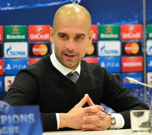 Pep Guardiola as a coach of FC Bayern Munich in 2015