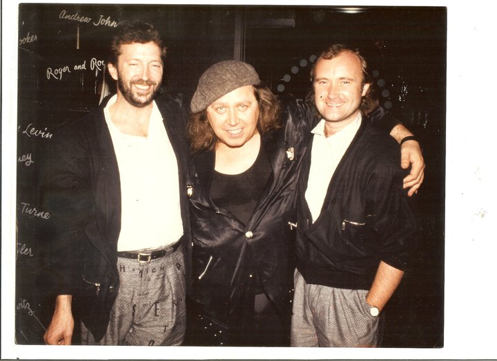 Eric Clapton, Sam Kinison, and Phil Collins at The Comedy Store