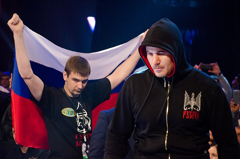 Oleksandr Usyk - Andrey Knyazev boxing fight, Kiev, Ukraine.