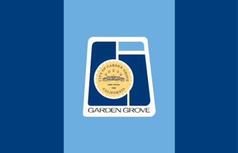 The city flag of Garden Grove, California.