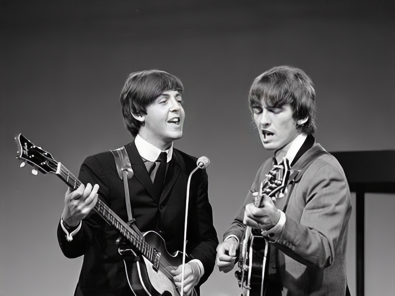 Paul McCartney and George Harrison