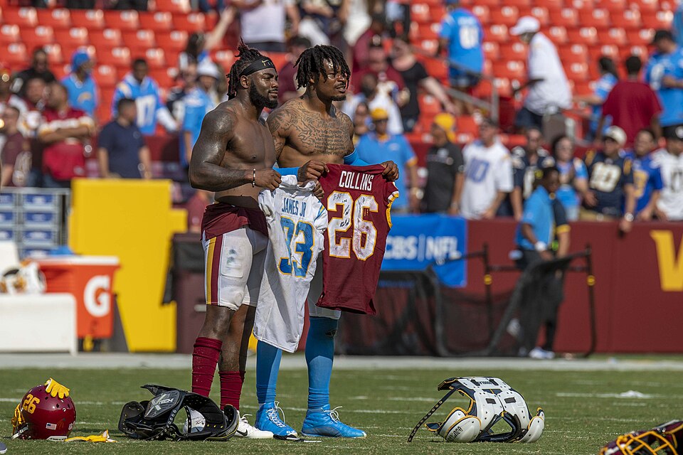 www.allproreels.com — Washington Football Team vs. Los Angeles Chargers from FedEx Field, Landover, MD, September 12 2021 (All-Pro Reels Photography)