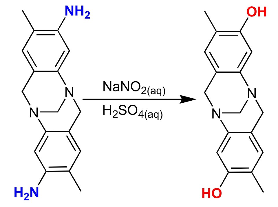 The conversion of an aryl amine to a bisphenol