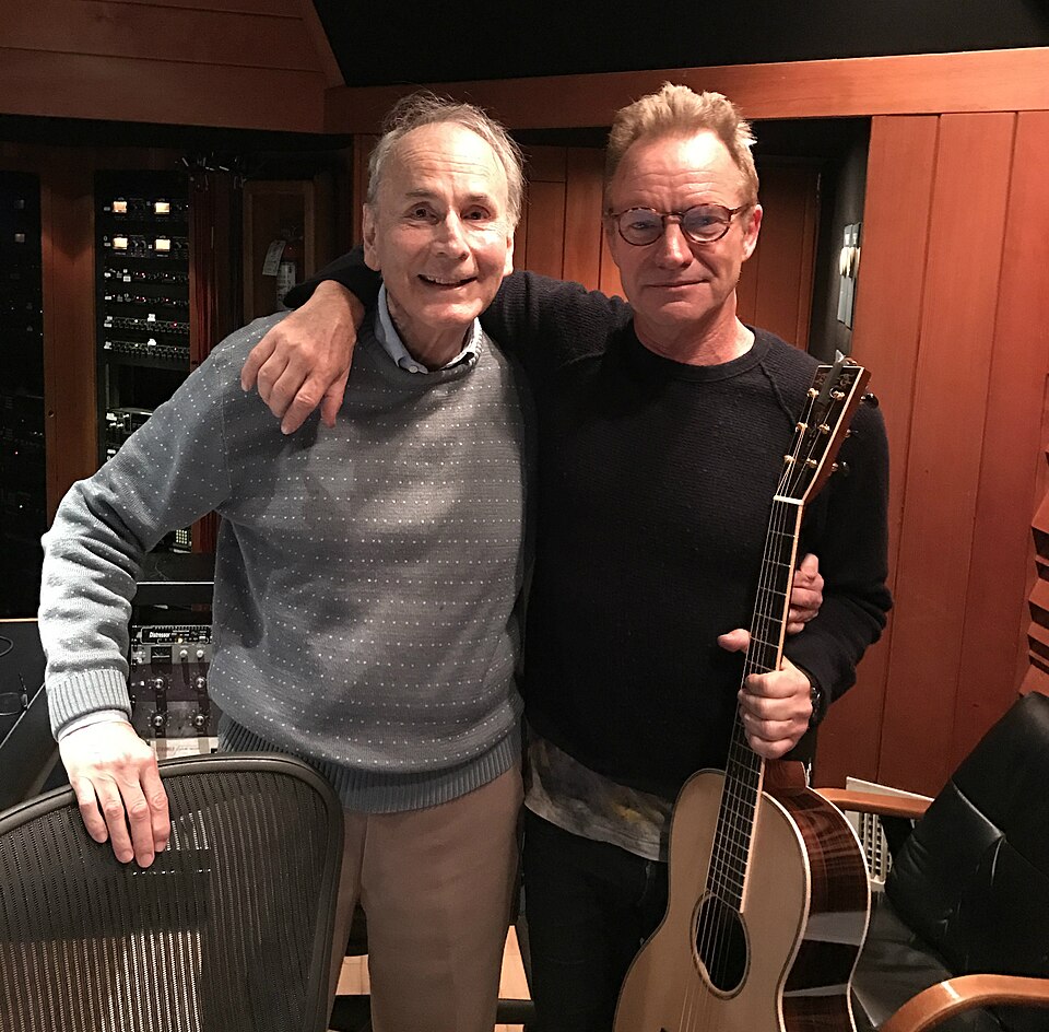 Stanley Silverman with Sting after recording Fear No More