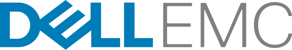 Logo of Dell EMC (color variant)