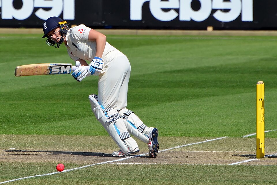Heather Knight on her way to 79 not out on the final day of the 2017–18 Women's Ashes Test at North Sydney Oval.