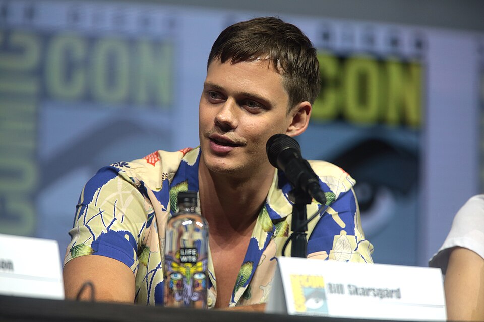 Bill Skarsgård speaking at the 2018 San Diego Comic Con International, for "Assassination Nation", at the San Diego Convention Center in San Diego, California.

Please attribute to Gage Skidmore if used elsewhere.