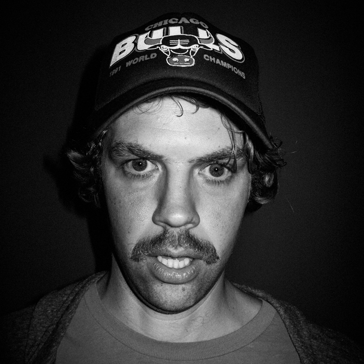American comedian Brooks Wheelan, photographed for Sad People Talking, a weekly Los Angeles comedy show.