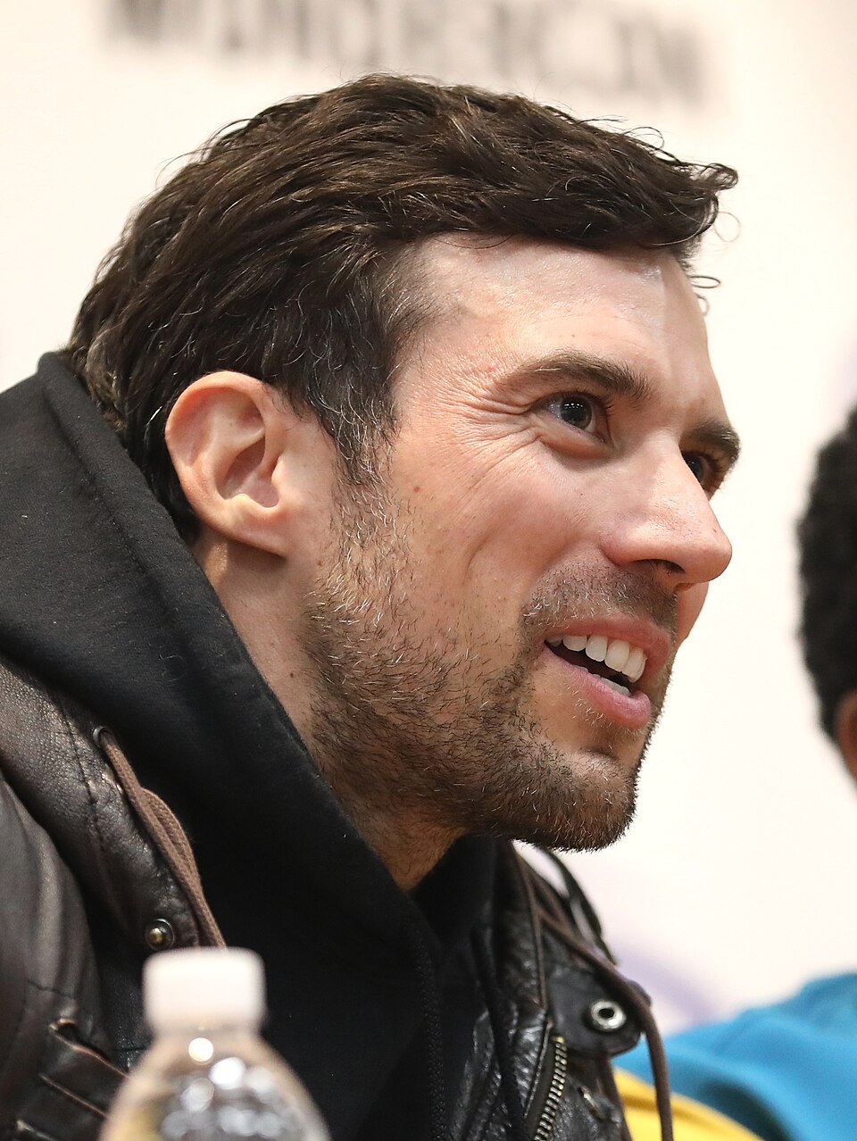 Gui Agustini speaking at the 2024 WonderCon in Anaheim, California.
