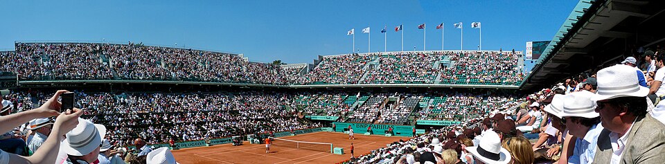 Court Philippe Chatrier - 1er tour de Roland Garros 2010