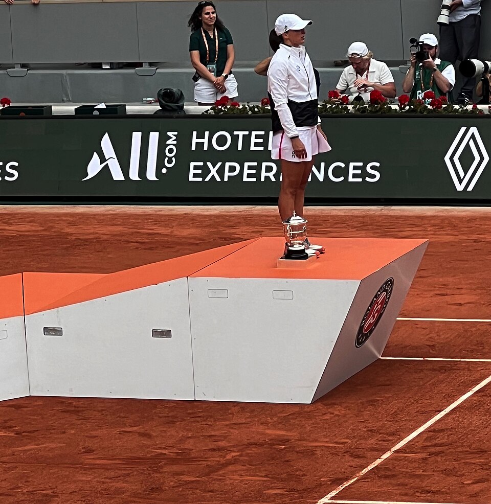 Siegerehrung French Open 2023 Dameneinzel mit der Siegerin Iga Świątek