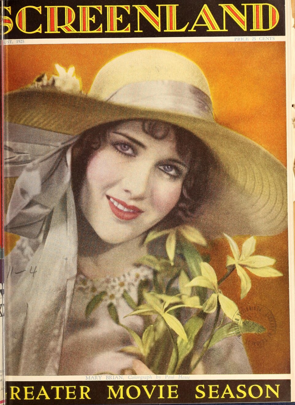 Screenland, August, 1925