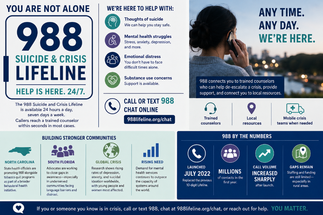 Three Sources Push 988 Mental Health Lifeline as Crisis Calls Grow