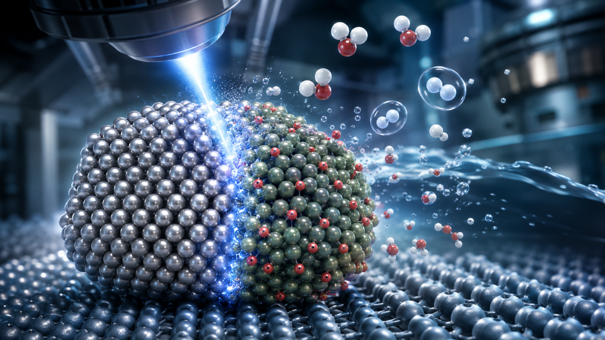 Researchers watched platinum-nickel atoms reorganize in real time, creating a record-breaking catalyst for green hydrogen production.