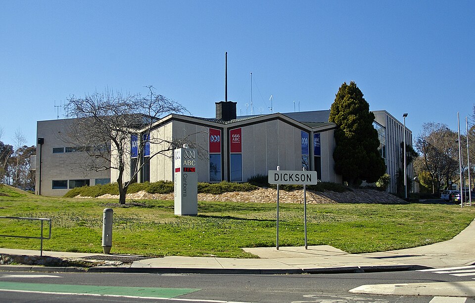 ABC Canberra radio and TV studios in the Canberra suburb of Dickson.