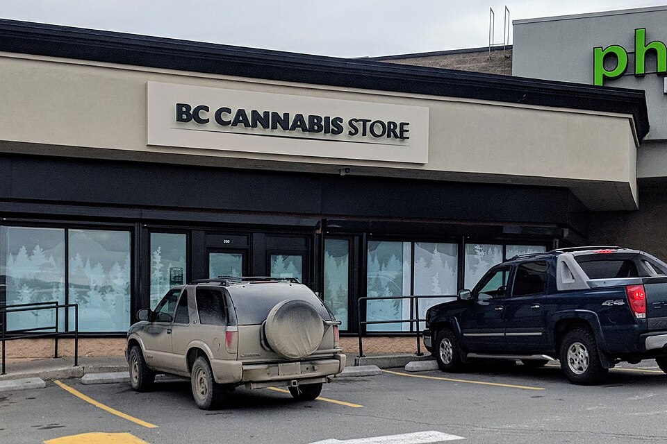 BC Cannabis Store in Kamloops, British Columbia, Canada. Photo taken in November 2019.