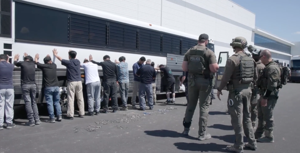 Detained workers by ICE agents at Georgia Hyundai-LG plant