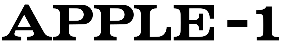 Apple-1 text from the title of the operation manual