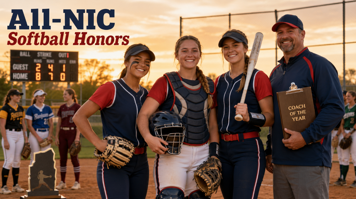Elkhart's Matt Walker Named NIC Coach of the Year as Three Membes Earn All-Conference Softball Honors