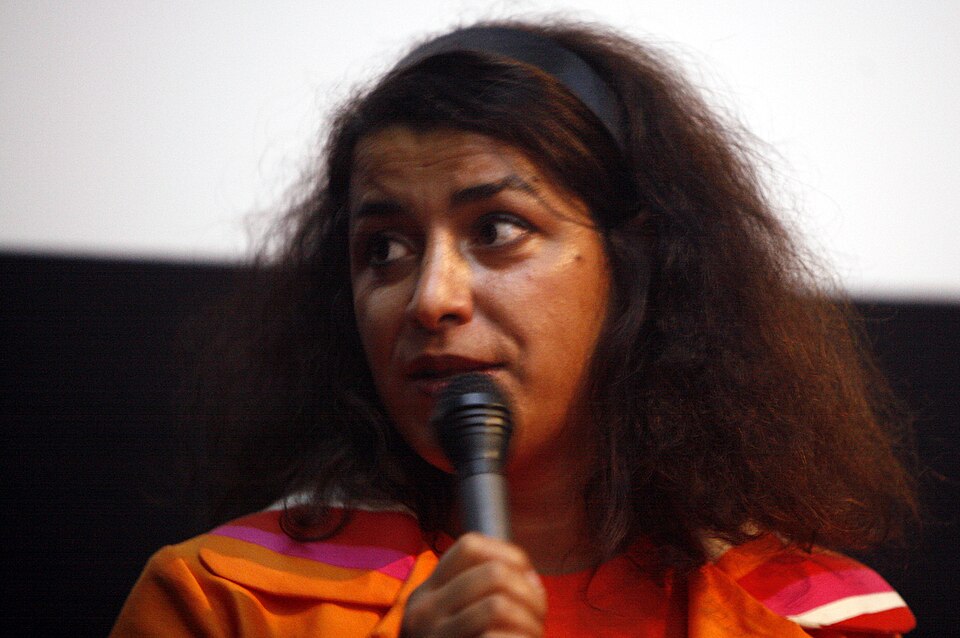 Marjane Satrapi during a premiere of her film Persepolis