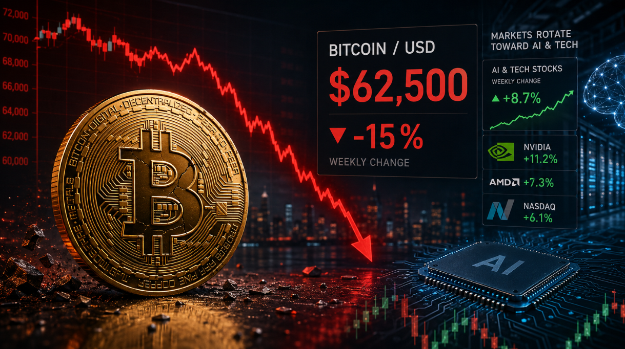 Bitcoin Falls 50 Percent From Peak as Weekly Losses Mount