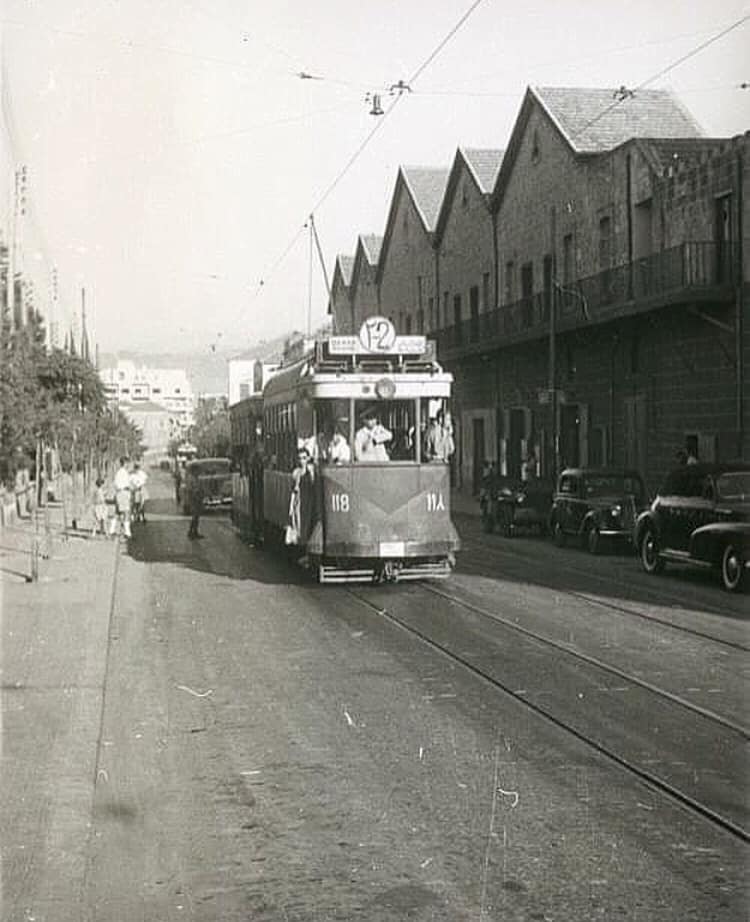 Beirut Tramway in Bliss Street.