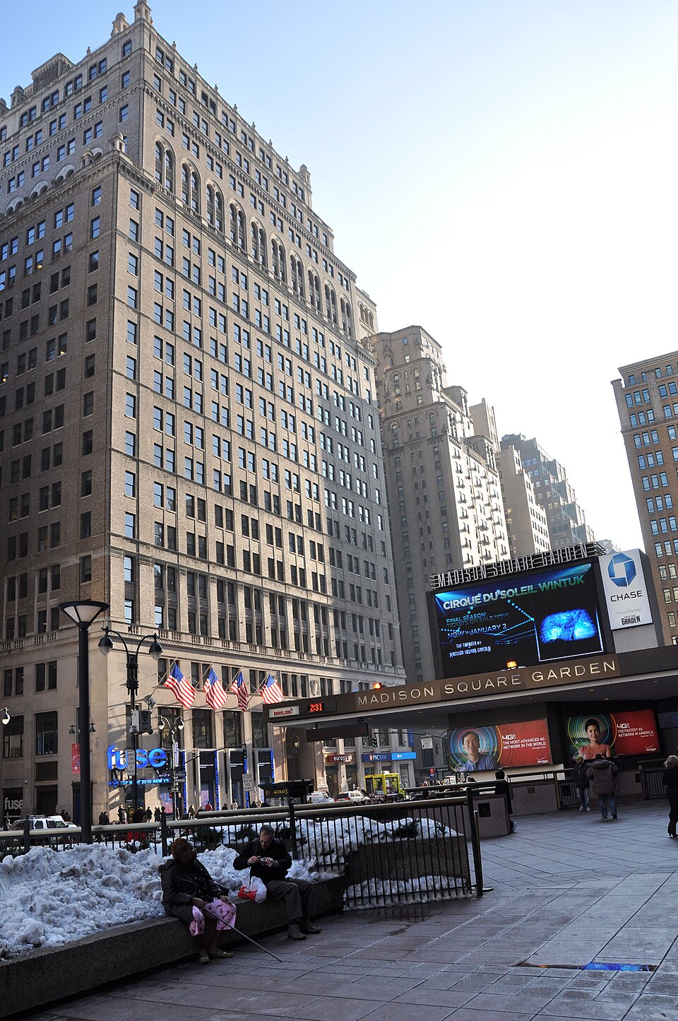Eleven Penn Plaza (former Equitable Trust Building) and Madison Square Garden entrance