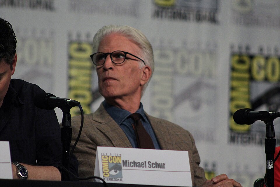 Cast and crew of NBC's 'The Good Place' discuss the show in the Indigo Ballroom at the San Diego Hilton Bayfront Hotel during San Diego Comic Con on July 21, 2018. Taken by Dominique Redfearn.