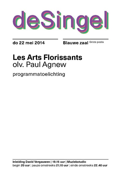 Ever since the eighties, Les Arts Florissants have been conquering international concert and opera stages with their expressive, dramatic performances. Their productions of operas by Lully, Rameau and Handel have been particularly well received. William Christie's ensemble has also proved to be a br