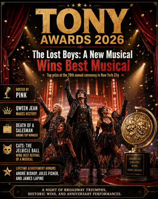 The Lost Boys Wins Best Musical at 2026 Tony Awards