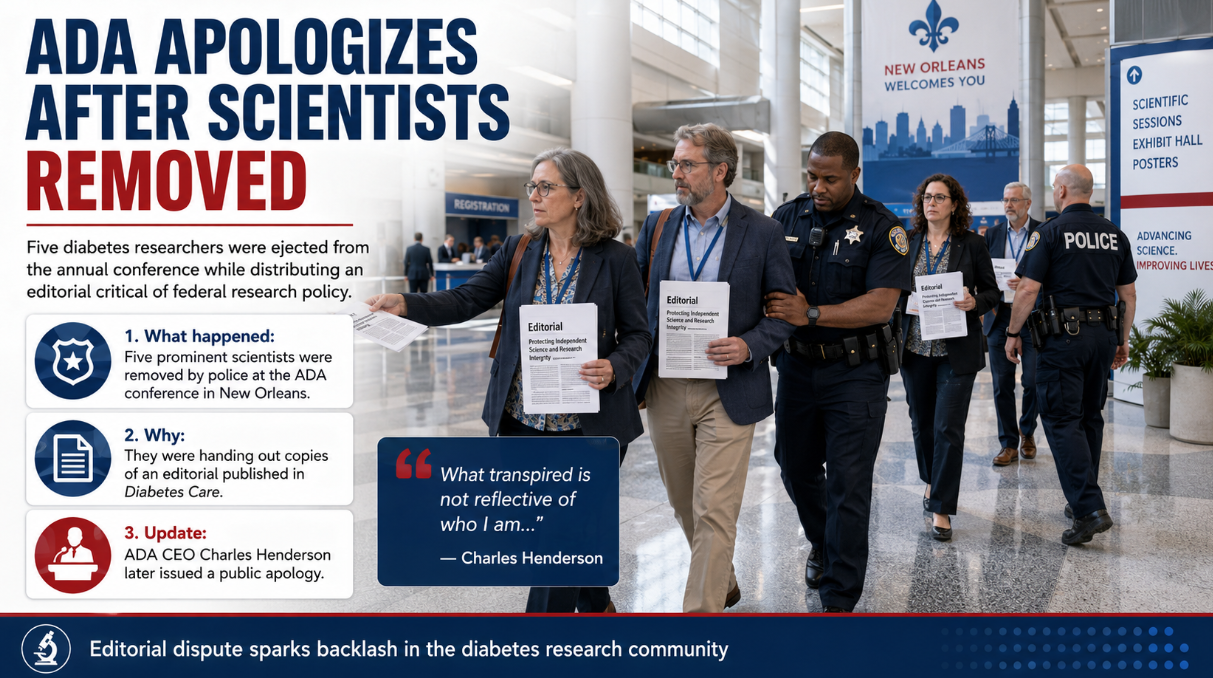 American Diabetes Association CEO Apologizes for Ejecting Scientists From Conference