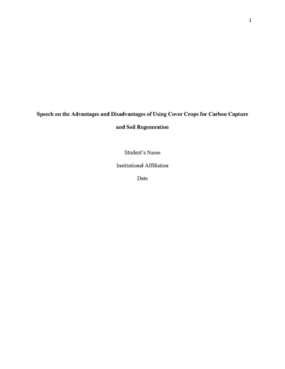 Advantages and Disadvantages of Using Cover Crops for Carbon Capture and Soil Regeneration
