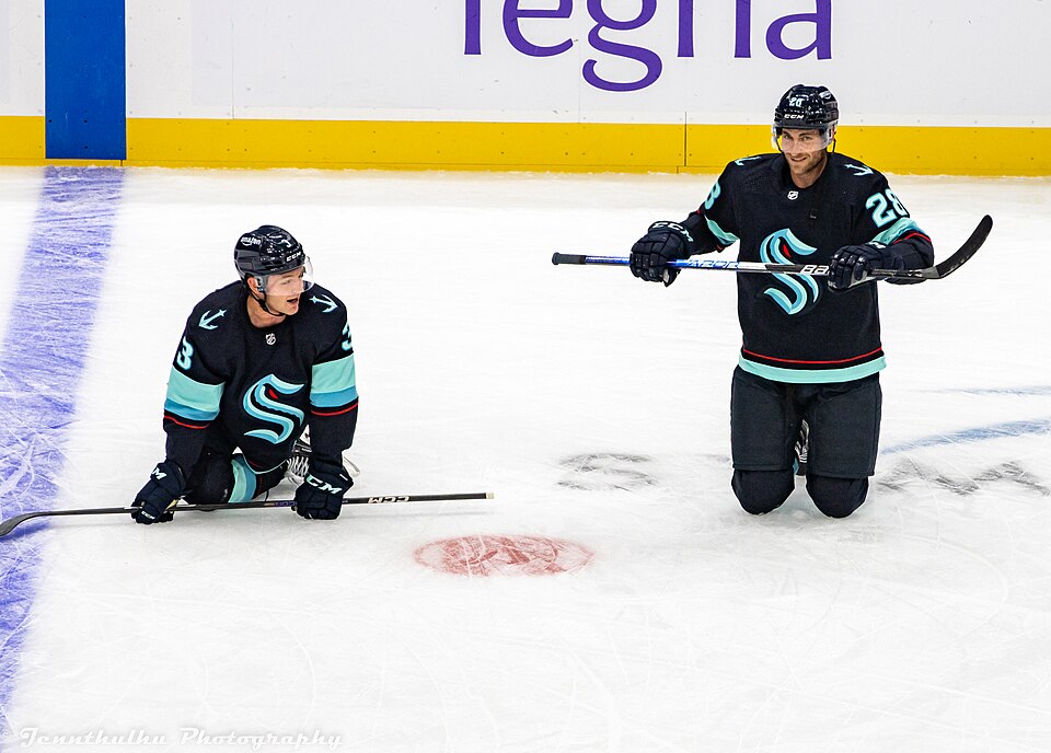NHL hockey game between the Carolina Hurricanes and Seattle Kraken in Seattle on October 17, 2022.