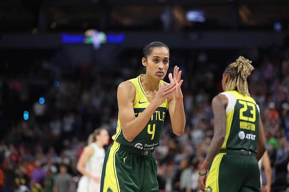 MN Lynx vs Seattle Storm,  on May 17th, 2024 at Target Center in Minneapolis, Minnesota.  Season opener.  Double overtime Lynx win. (photo credit John McClellan)