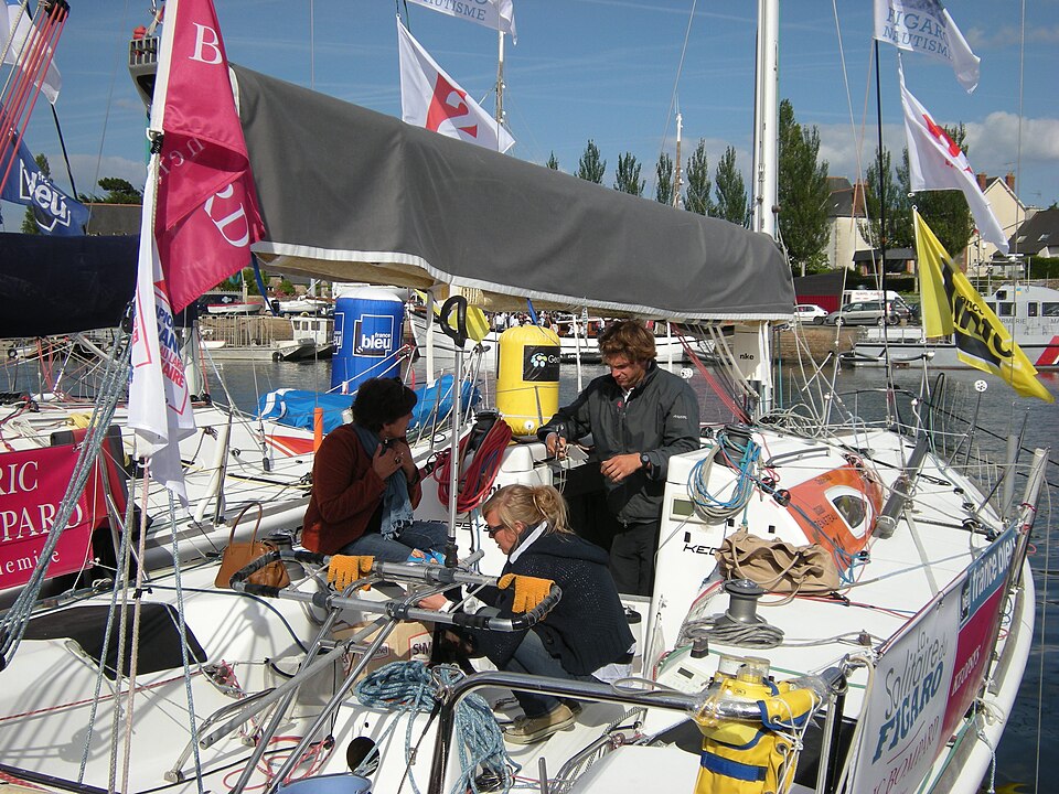 Charlie Dalin à la Solitaire du Figaro 2012 Paimpol