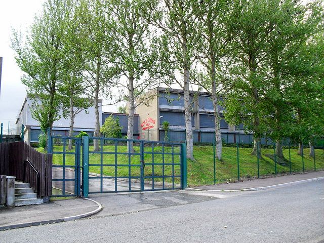 Holy Cross Girls Primary School, Ardoyne When this school was built - the Ardoyne was a mixed (Protestant and R.C.) area. When The Troubles started and both communities moved to opposite sides of the neighbourhood - this Catholic school was left on the wrong side.
Unfortunately, in June 2001 tension