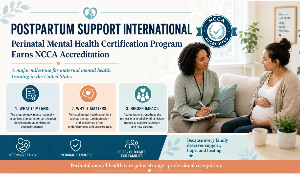 Postpartum Mental Health Certification Program Earns National Accreditation