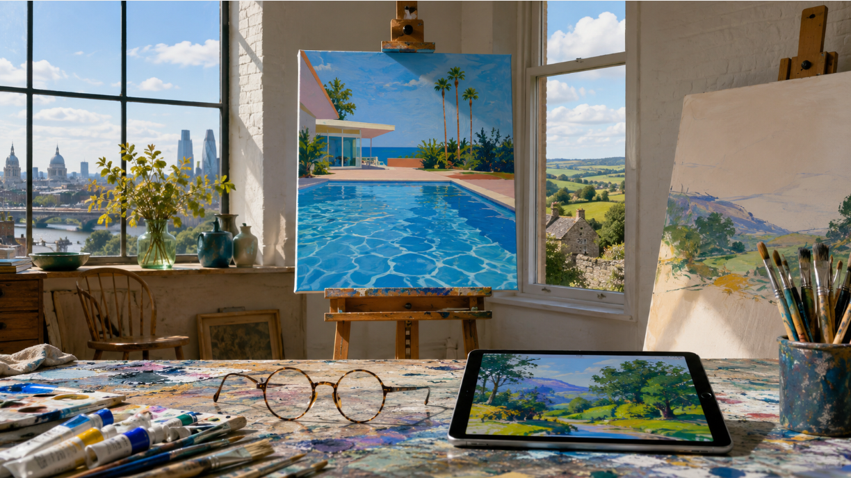 David Hockney, the celebrated British artist known for Pop art, California pool paintings, Yorkshire landscapes, and digital experimentation, has died at 88.
