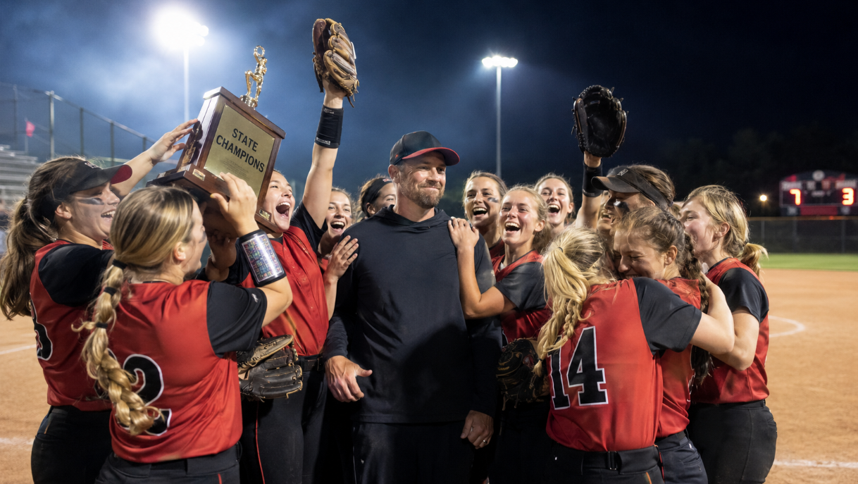 Josh Graham returned to Lawrence County and guided the Red Devils to the first state softball championship in program history, finishing a remarkable 49-10-1 season.