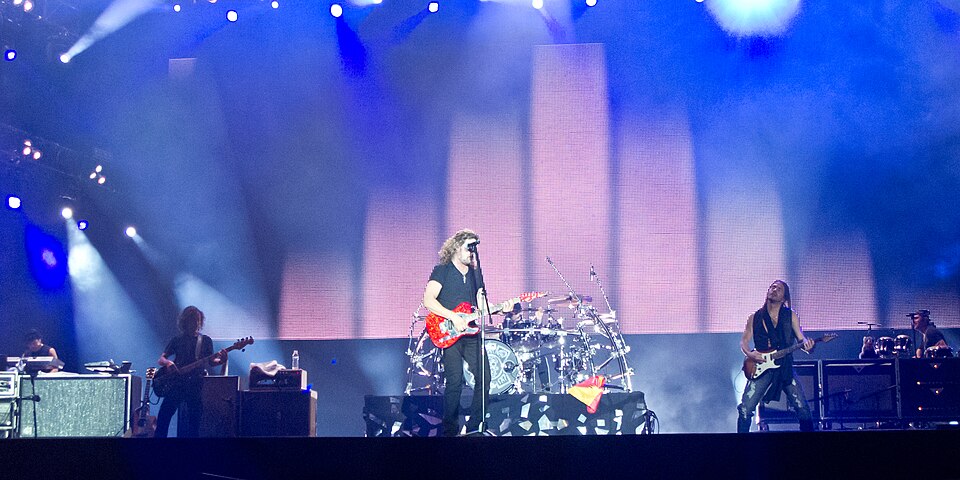 Maná in concert in Rock in Rio in Madrid in 2012.